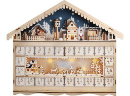 LED adventní kalnedář - horská chata