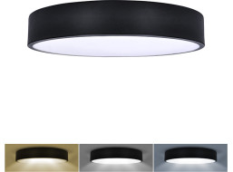 Stropní osvětlení LECCE, 3CCT, 36W, 2100lm, 30cm, 3000/4000/6000K, černá