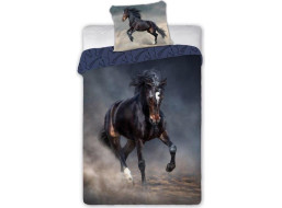 Bavlněné povlečení HORSES Tornado - 160x200 cm