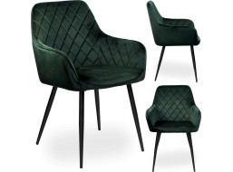 Zelené designové křeslo HAVANA