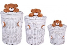 Sada proutěných košů - 15L - 40L - 75L