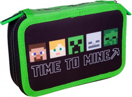 ASTRA Školní penál třípatrový Minecraft Alex & Steve