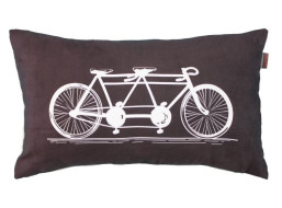 Povlak na polštář BICYCLE TANDEM 30x50 cm - černý