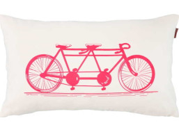 Povlak na polštář BICYCLE TANDEM 30x50 cm - bílý