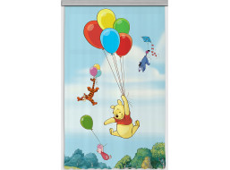 Dětský závěs DISNEY - Medvídek PÚ s balónky - 140x245 cm