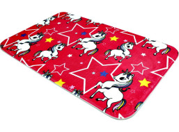 Pěnová koupelnová předložka UNICORN 50x80 cm - růžová