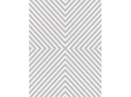 Pěnový koberec FUSION Geometric 120x160 cm - bílý/šedý