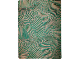 Pěnový koberec LUXURY PALMS 120x160 cm - zelený/zlatý