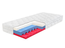 Pěnová matrace AHORN - DIA VISCO HI 200x90x22 cm - HR pěna/HY pěna/paměťová pěna