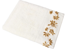 Bavlněný ručník FLOWERSA - 50x90 cm - 500g/m2 - bílý