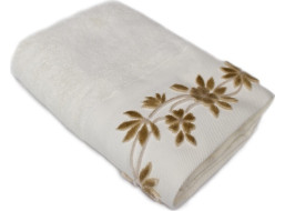 Bavlněný ručník FLOWERSA - 50x90 cm - 500g/m2 - ecru bílý