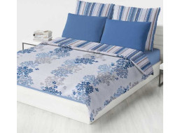 Přehoz na postel ESSENTIALS Provence 220x240 cm - modrý/bílý