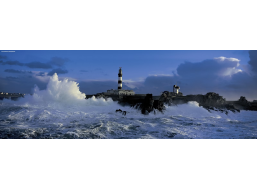 HEYE Panoramatické puzzle Maják Le Créac'h, Bretaň, Francie 1000 dílků