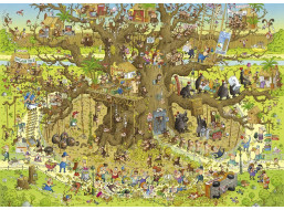 HEYE Puzzle Šílená ZOO: Opičí výběh 1000 dílků
