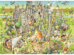 HEYE Puzzle Šílená ZOO: Expozice Jurský svět 1000 dílků