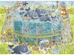 HEYE Puzzle Šílená ZOO: Expozice Oceán 1000 dílků