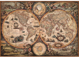 HEYE Puzzle Stará mapa světa 2000 dílků