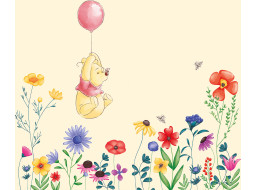 Dětský závěs DISNEY - Medvídek PÚ a balónek - 180x160 cm