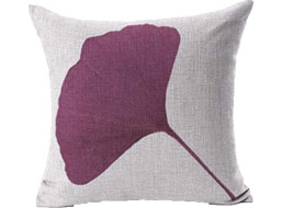 Dekorační polštář GINKGO PREMIUM 45x45 cm - fialový