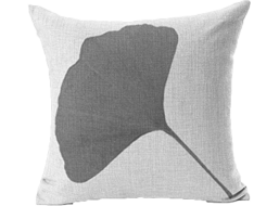 Dekorační polštář GINKGO PREMIUM 45x45 cm - šedý