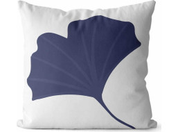 Povlak na polštář GINKGO PREMIUM 45x45 cm - modrý