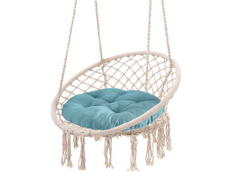 Sedací polštář do závěsného křesla 65 cm - pastelově modrý