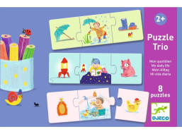 DJECO Puzzle Trio Můj den 8x3 dílků