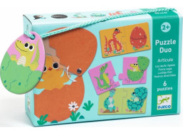 DJECO Puzzle Zábavná vajíčka 12x2 dílků