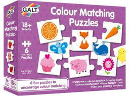 GALT Puzzle Barevné trojice 6x3 dílky