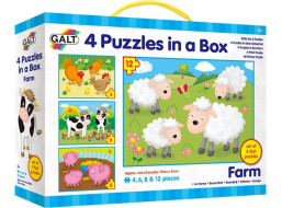 GALT Puzzle Domácí zvířátka 4v1 (4,6,8,12 dílků)