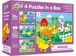 GALT Puzzle Zvířátka 4v1 (2,3,4,5 dílků)