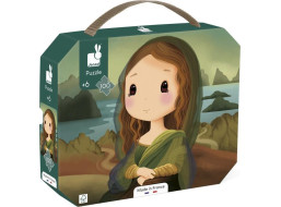 JANOD Puzzle v kufříku Inspirováno da Vincim 100 dílků