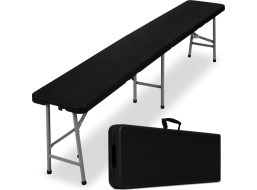 Cateringová lavice skládací 180 cm - černá