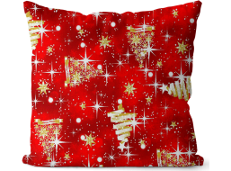 Povlak na polštář NOEL TREE 40x40 cm - červený