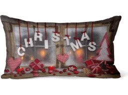Vánoční LED povlak na polštář 50x30 cm - Chrismas