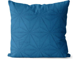 Polštář VERA Geometric 40x40 cm - modrý