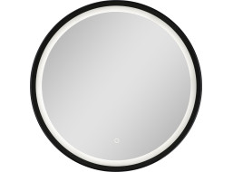Zrcadlo 60 cm s LED osvětlením GEISA BLACK