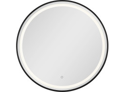 Zrcadlo 70x70 cm s LED osvětlením TANNA BLACK