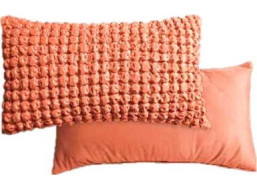 Povlak na polštář VELVET CASA 50x30 cm - oranžový