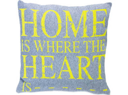 Povlak na polštář JERSEY Home 45x45 cm - šedý/žlutý