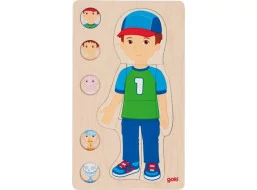GOKI Vícevrstvé puzzle Lidské tělo Chlapec
