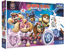 TREFL Oboustranné puzzle Tlapková patrola: Tým v akci SUPER MAXI 24 dílků
