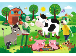 Puzzle Treflíci na farmě MAXI 24 dílků