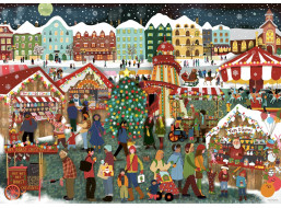 RAVENSBURGER Puzzle Vánoční trhy 1000 dílků