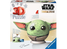 RAVENSBURGER Puzzleball Star Wars: The Mandalorian Grogu s ušima 77 dílků