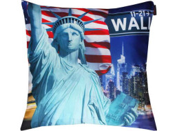 Povlak na polštář TRAVEL New York 40x40 cm - Socha svobody