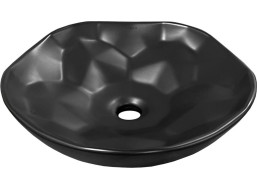 Keramické umyvadlo MEXEN NICEA 41 cm - černé matné, 21754185