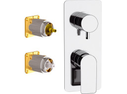 Podomítková sprchová baterie ARNO 92KB - 2 výstupy - chromová