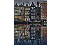 ENJOY Puzzle Domy v Amsterdamu 1000 dílků