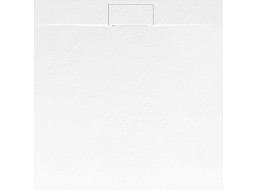 Sprchová SMC vanička REA BAZALT 90x90 cm - imitace kamene - bílá